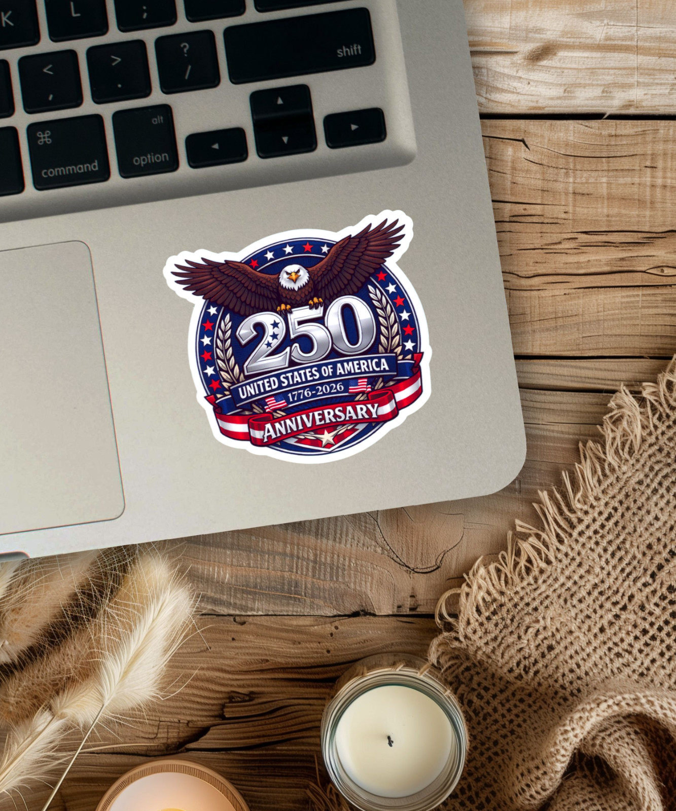 USA 250th Anniversary 1776-2026 America 250 Semiquincenten Sticker