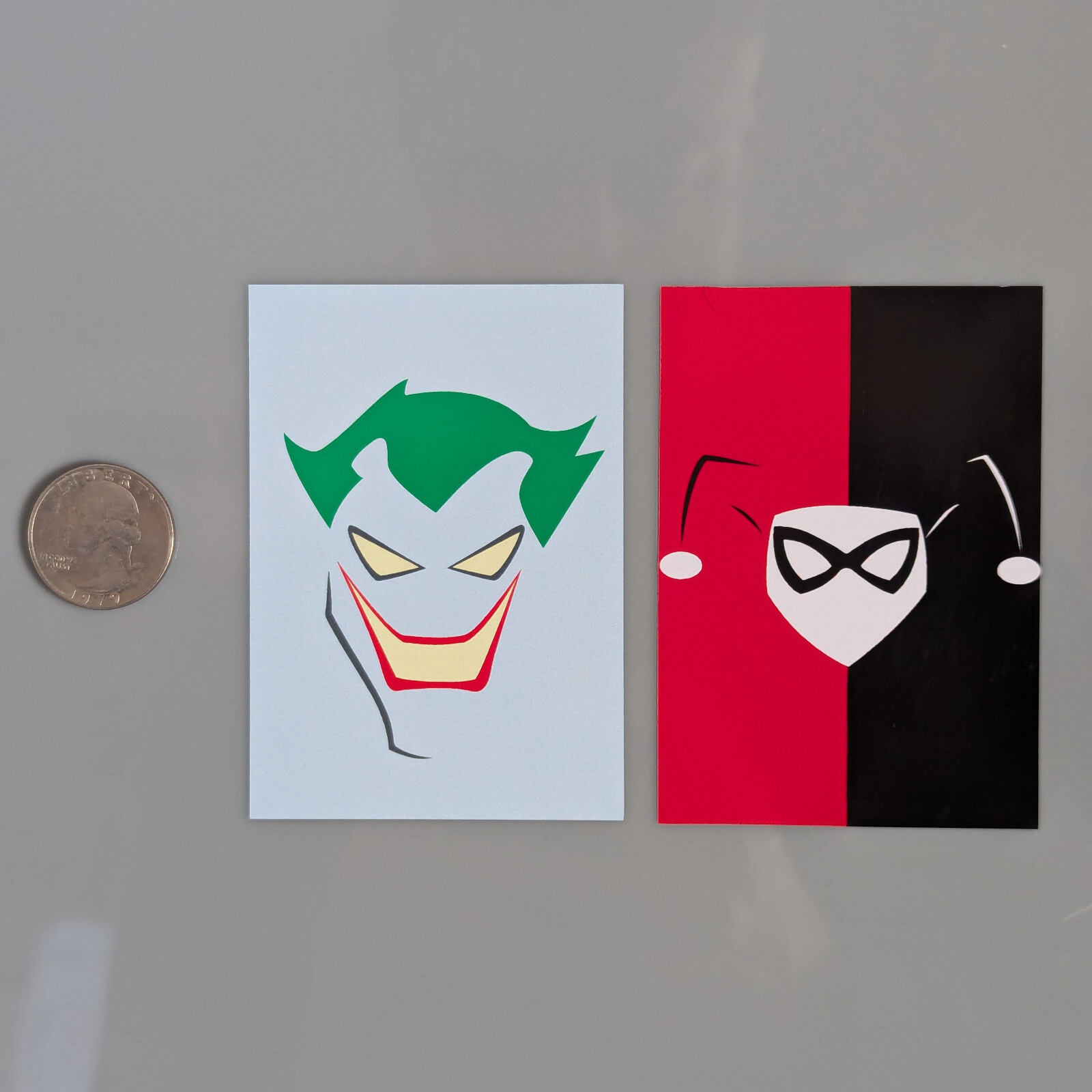 Joker Harley Quinn Minimalist Stickers (decal for car, window, laptop, bottle