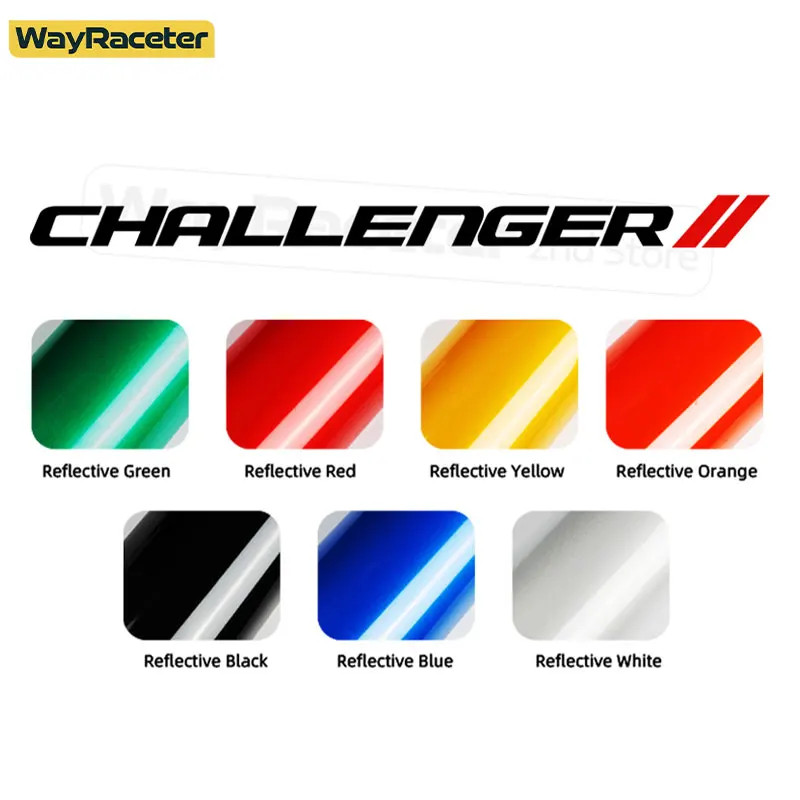 Aftermarket Dodge Challenger Reflective Front Windshield Vinyl Decal – Windscree