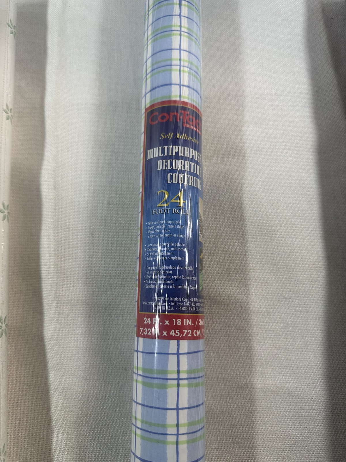 Lot of 6 Vintage Con-Tact Brand Self-Adhesive Shelf Liners 24ft Decorative Rolls