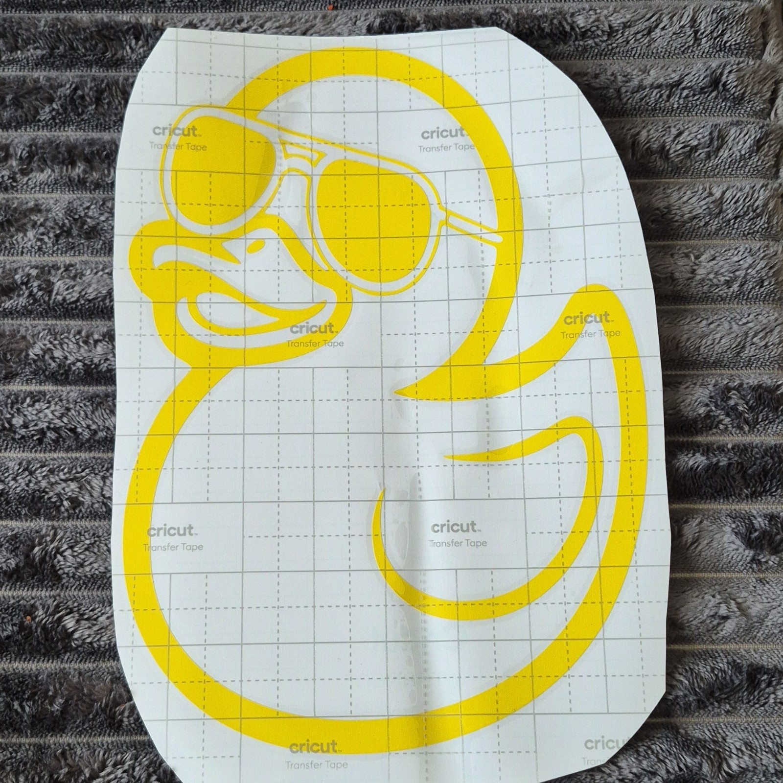Cricut Yellow Duck with Sunglasses Vinyl Decal for Window Car Adults Kids