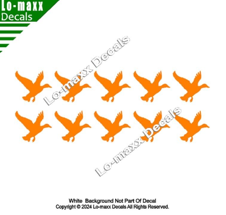 Duck Hunter Kill Markings Hunting Car Truck SUV Premium Quality Vinyl Decal