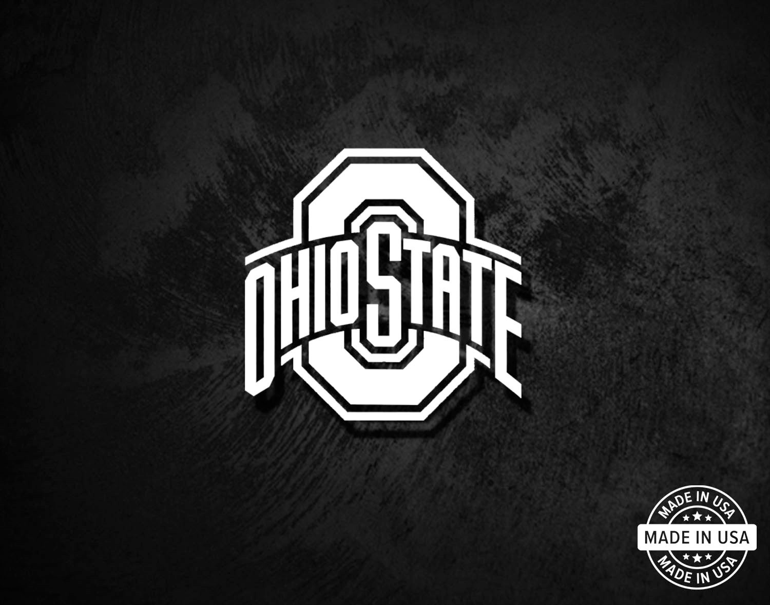 Ohio State Buckeyes Decal, Vinyl Die Cut Window Sticker, 100% Made In USA