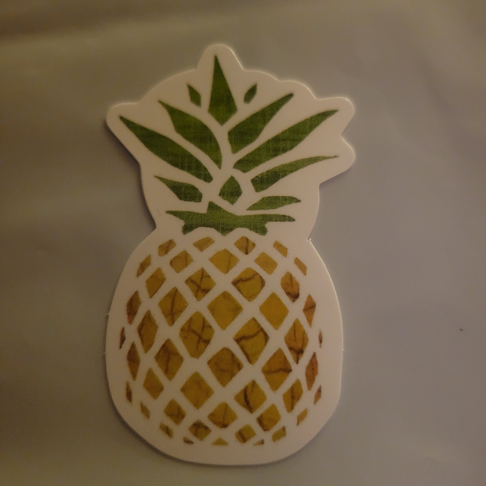2 Pineapple Stickers 2.5 in X 1.5 in Waterbottle Laptop Notebook Locker Mirror
