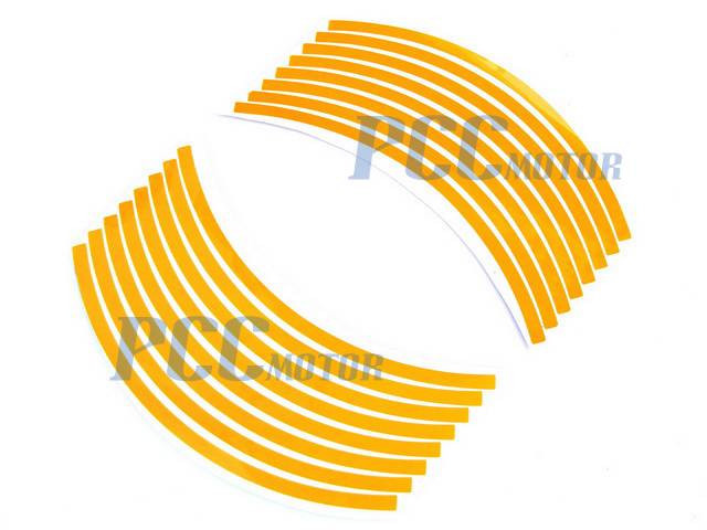 8.5" Car Bike Motorcycle Rim Stripe Wheel Tape Decal Sticker V DE57
