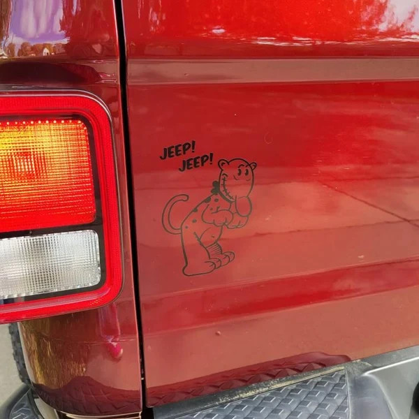 Eugene the JEEP Cartoon Funny Window Car Truck Decal Popeye Sticker