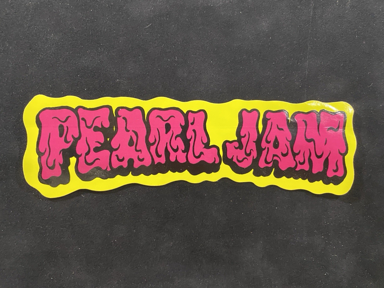 Pearl Jam Vintage "Oozing/Melting" Sticker New/Unused Excellent Condition