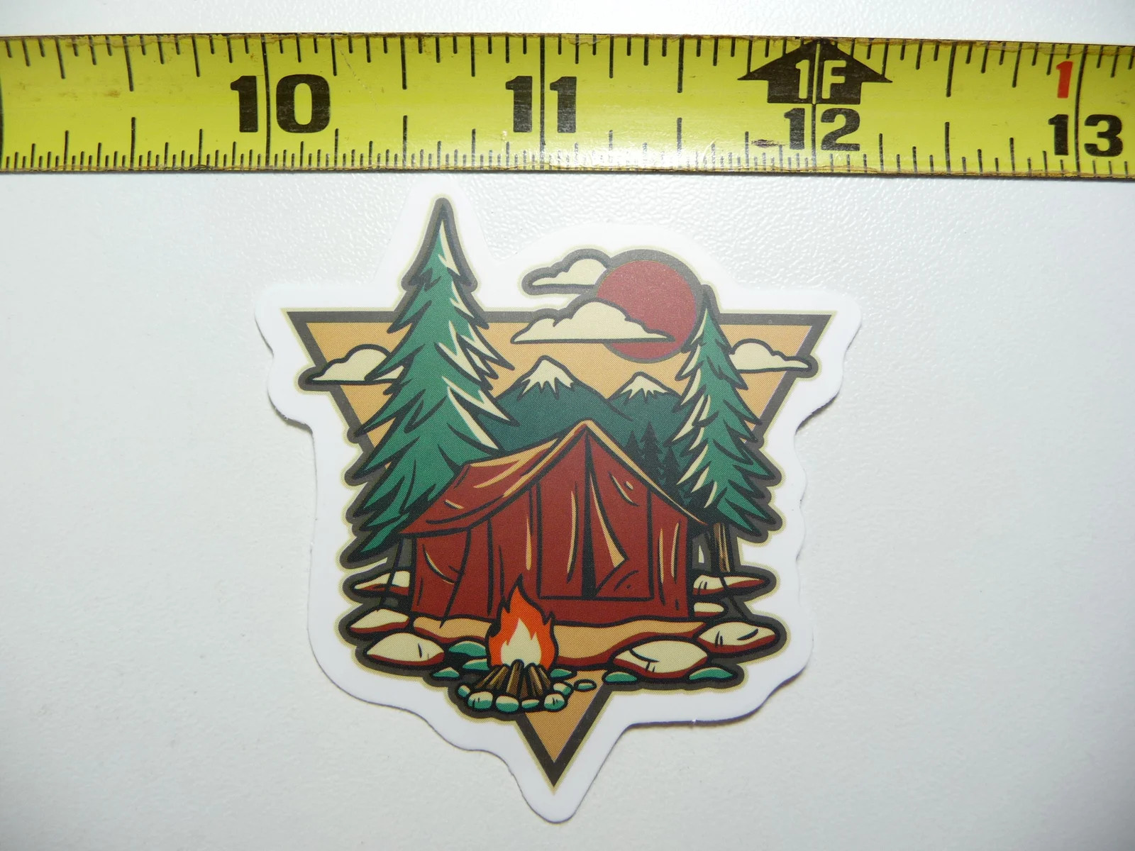 BIG TENT CAMPING CAMPSITE HIKE HIKING SMALL STICKER DECAL CAMPING S PARK WILD