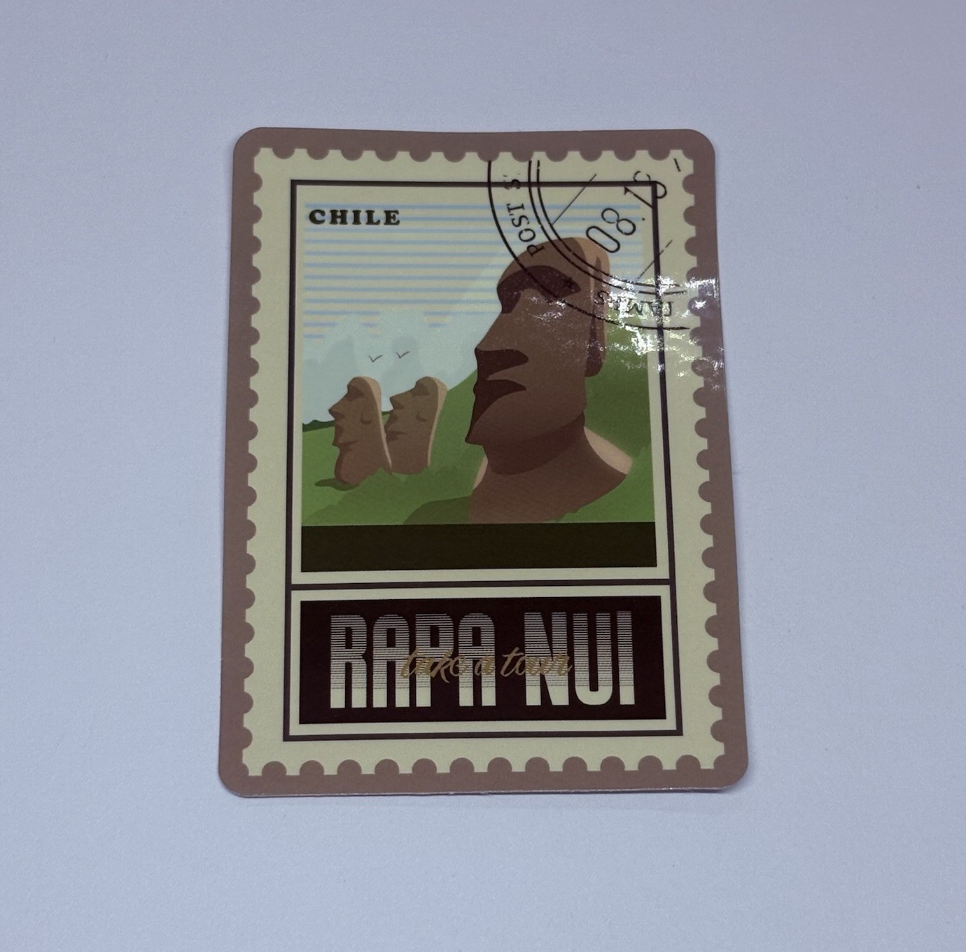 Rapa Nui Chile Postage Stamp Novelty Sticker Vinyl Decal Travel Cool Art Tc9