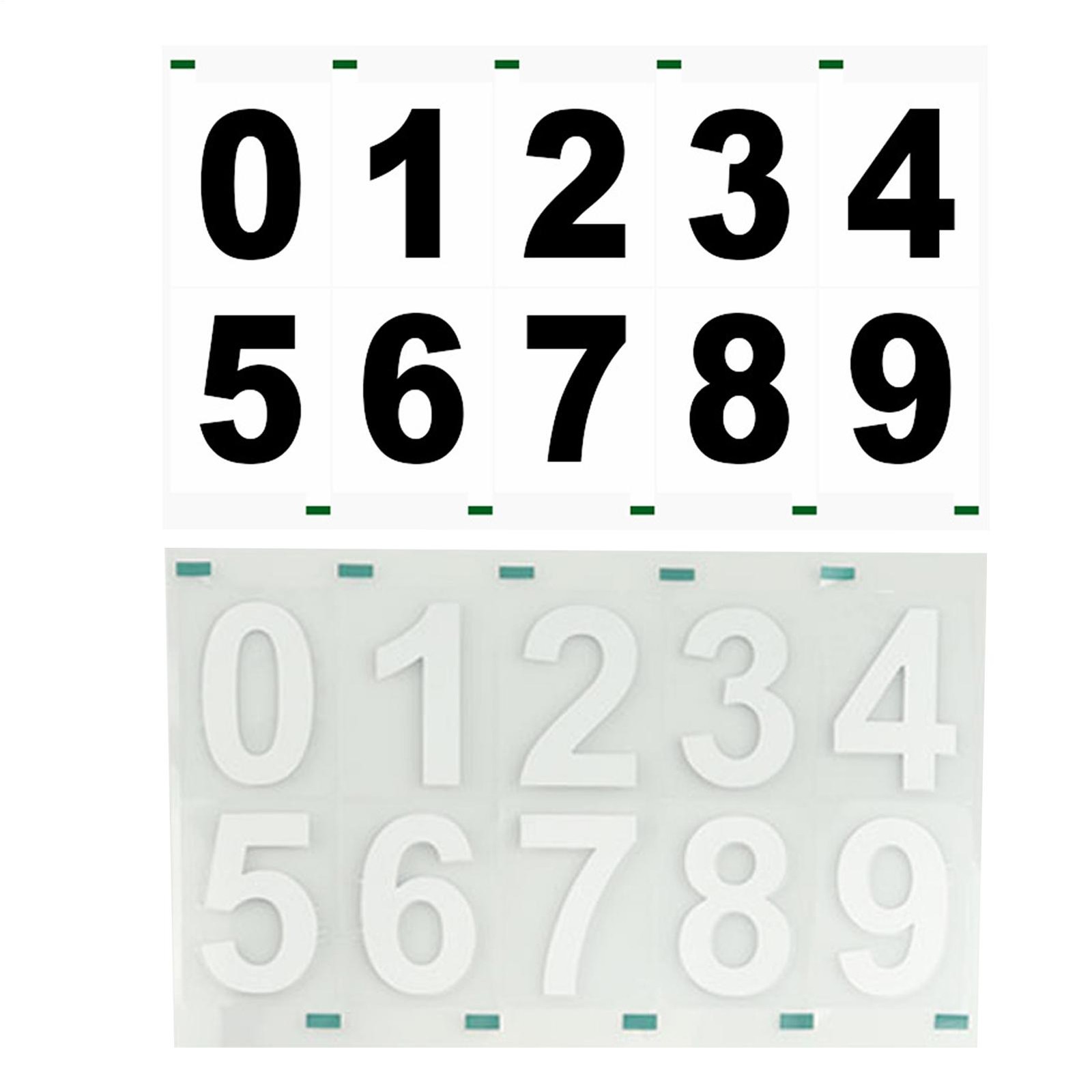 NEW License Plate Number Reflective Invisible Digital Sticker for Home Vehicle