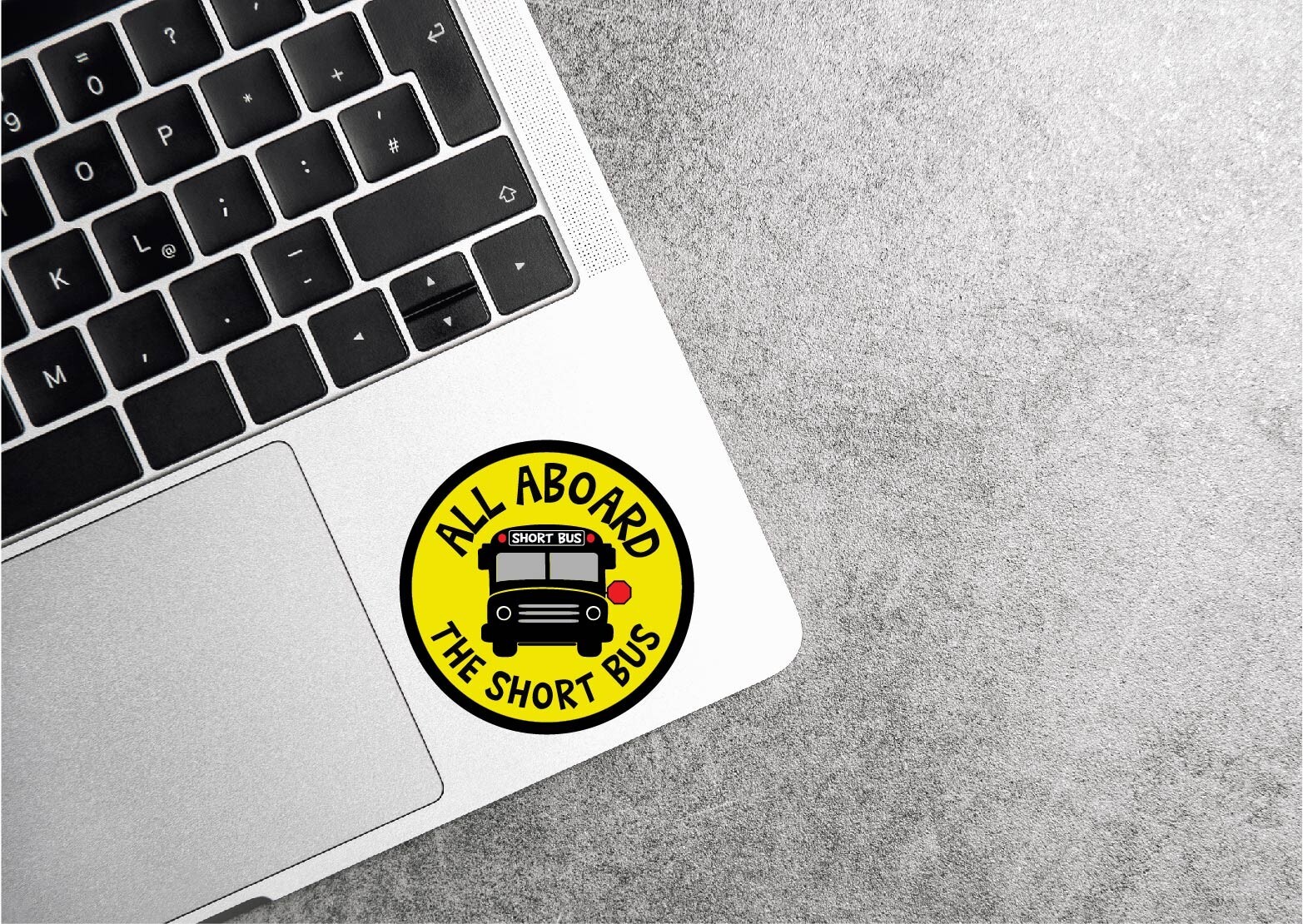 All Aboard The Short Bus Decal Sticker Funny Struggle Adulting Dumb Joke School