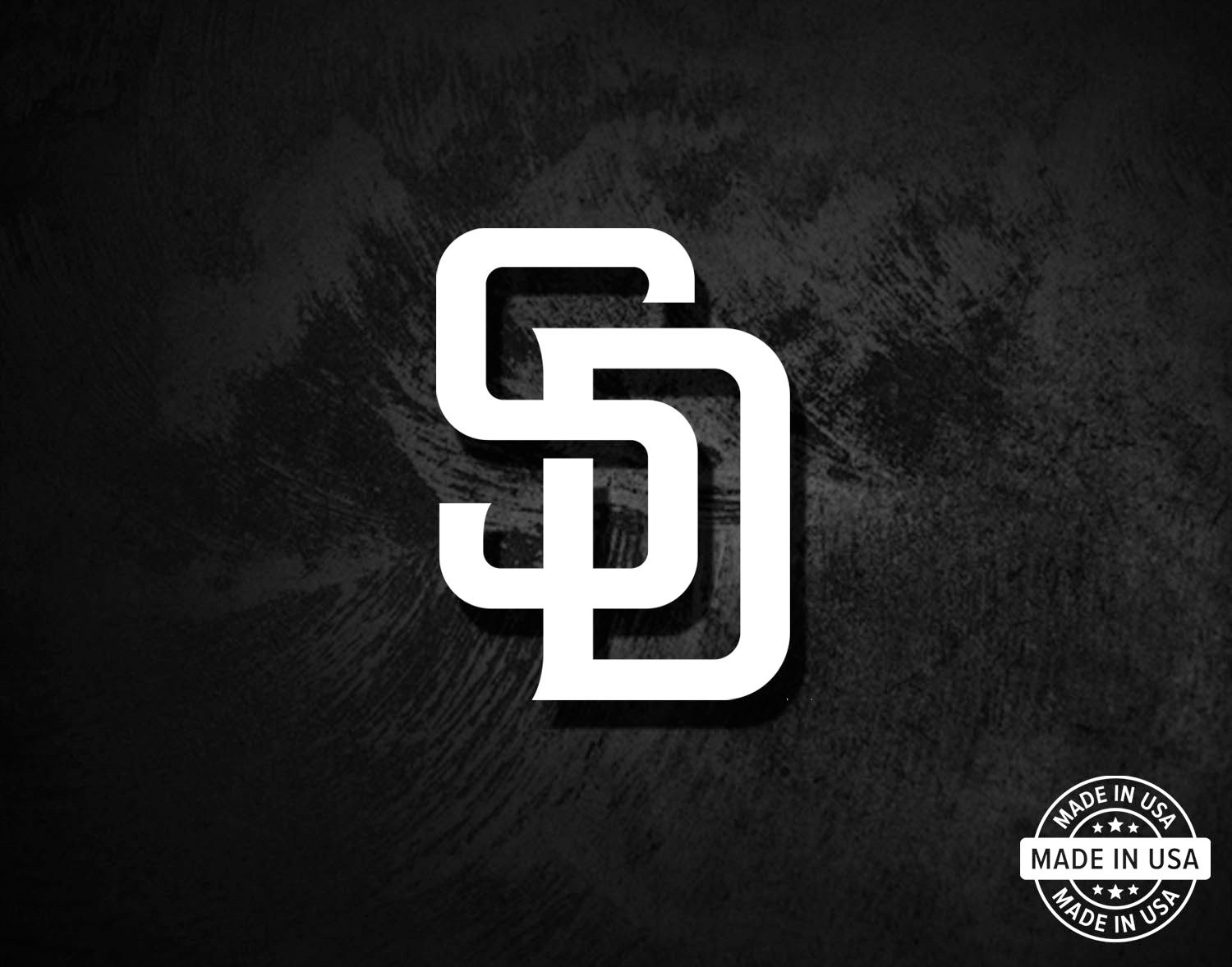 San Diego Padres Decal, Vinyl Die Cut Window Sticker, 100% Made In USA