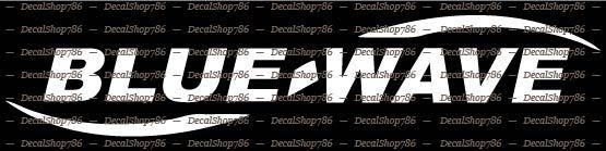 Blue Wave Boats – Outdoor Sports – Vinyl Die-Cut Peel N' Stick Decals/Stickers