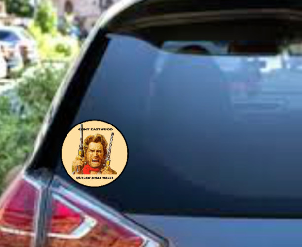 Clint Eastwood (Outlaw Josey Wales) – 4" Vinyl Decal Car Laptop Cooler Trailer