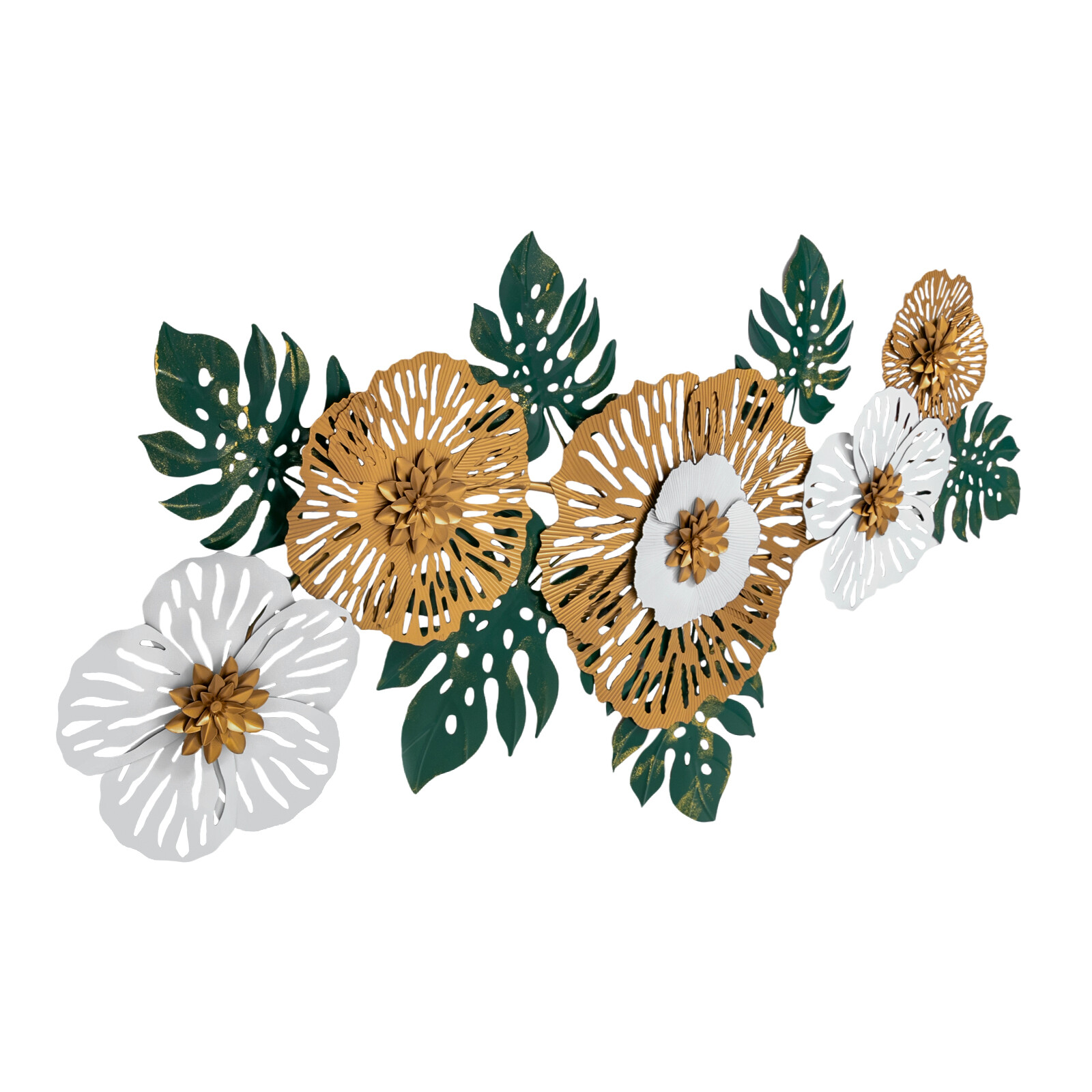 For Sofa Background Wall Decor3d Flower-shaped Iron Hanging Decor Home/Office