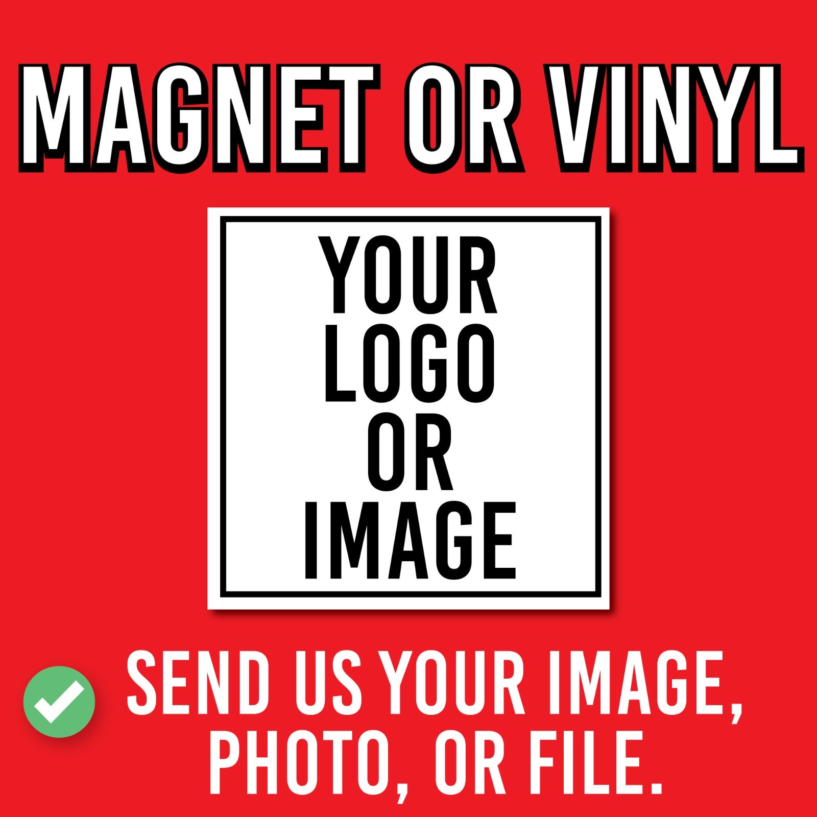 Custom Logo Decal from File or Photos – Your FULL COLOR Printed Logo or Design