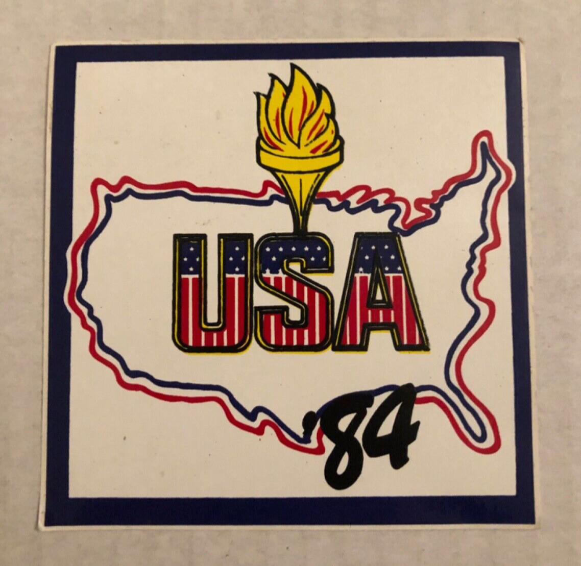 Vintage USA 1984 Olympics Sticker