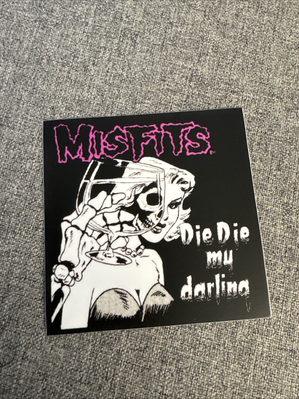 MISFITS Die Die My Darling 3×3 Sticker Decal Rock Roll