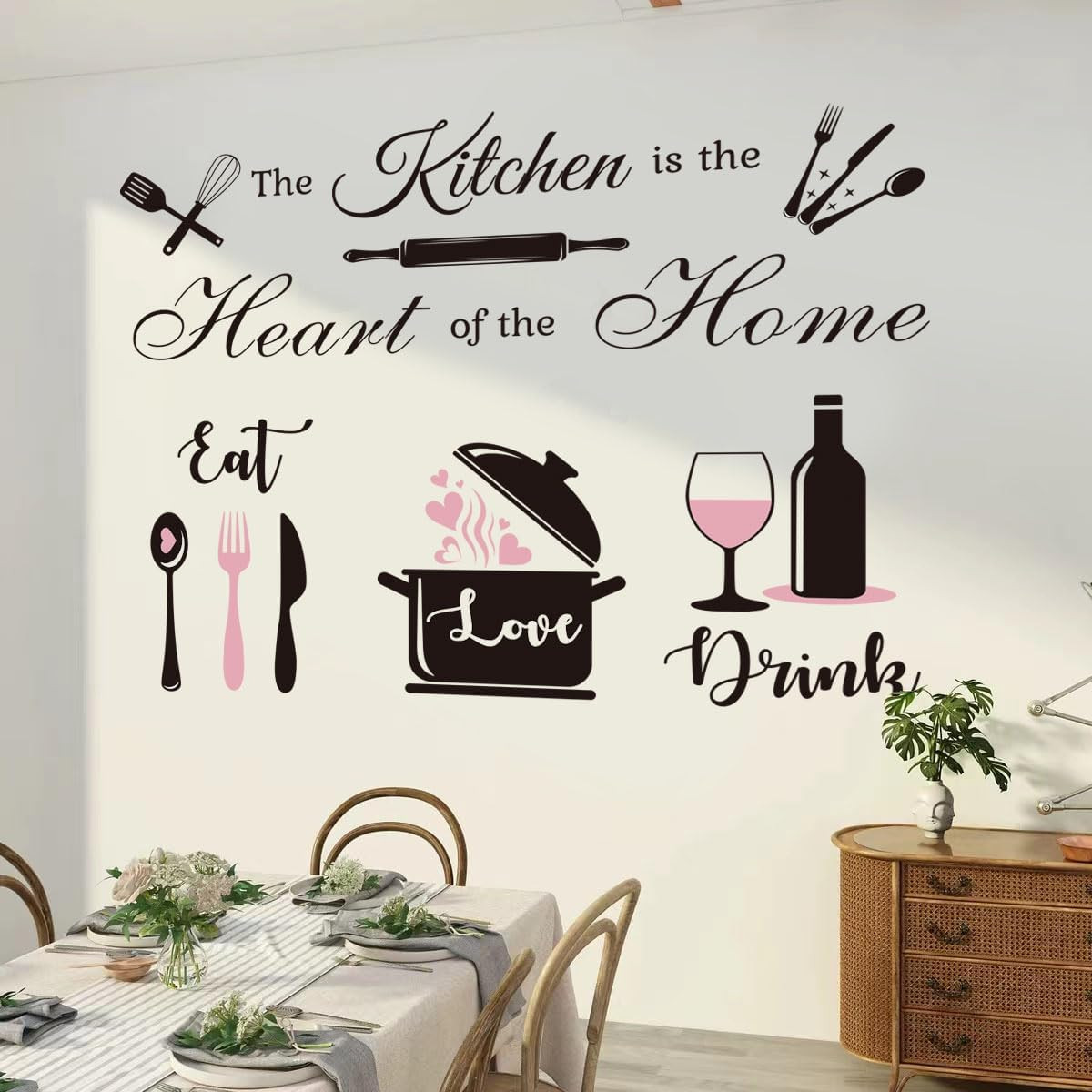 Inspirational Peel and Stick Kitchen Wall Stickers, the Kitchen Is the Heart of