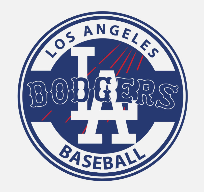 Los Angeles Dodgers Baseball MLB Decal Sticker Car Truck Mirror Phone Bumper