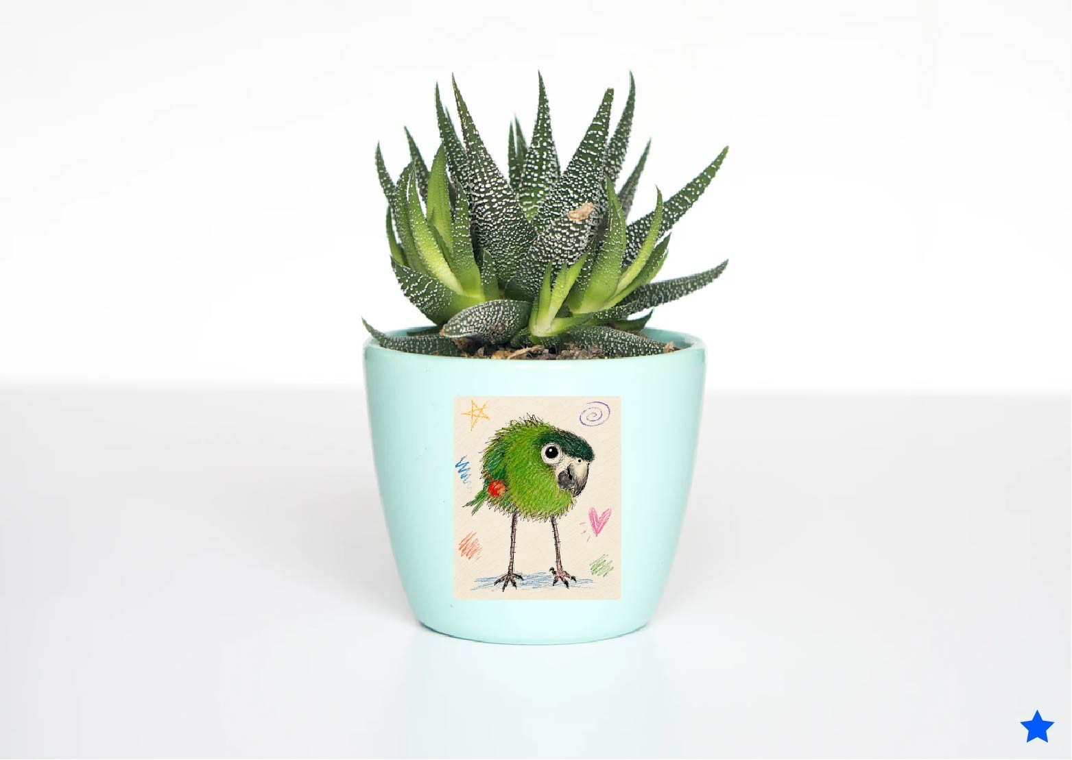 Funny Macaw Parrot Decal Sticker Hahns Greenwing Feathers Cute Bird Lady Gift