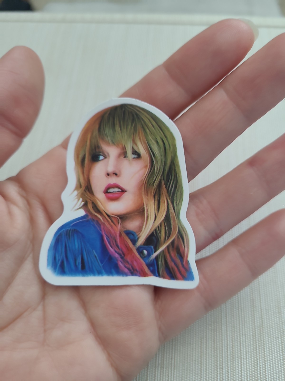 Taylor Swift vinyl sticker Portrait Lover Bangs