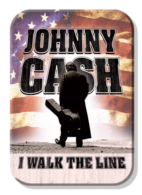Johnny Cash I Walk The Line Sign Refrigerator Magnet Decor 2.5 x 3.5