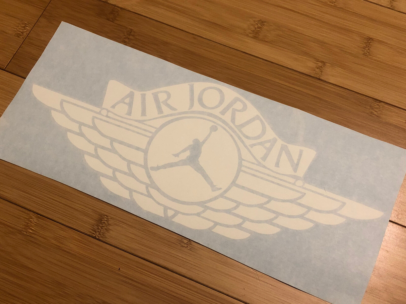 Retro Air Jordan Sticker 12” White Decal JUMPMAN Vinyl Michael Jordan Nike