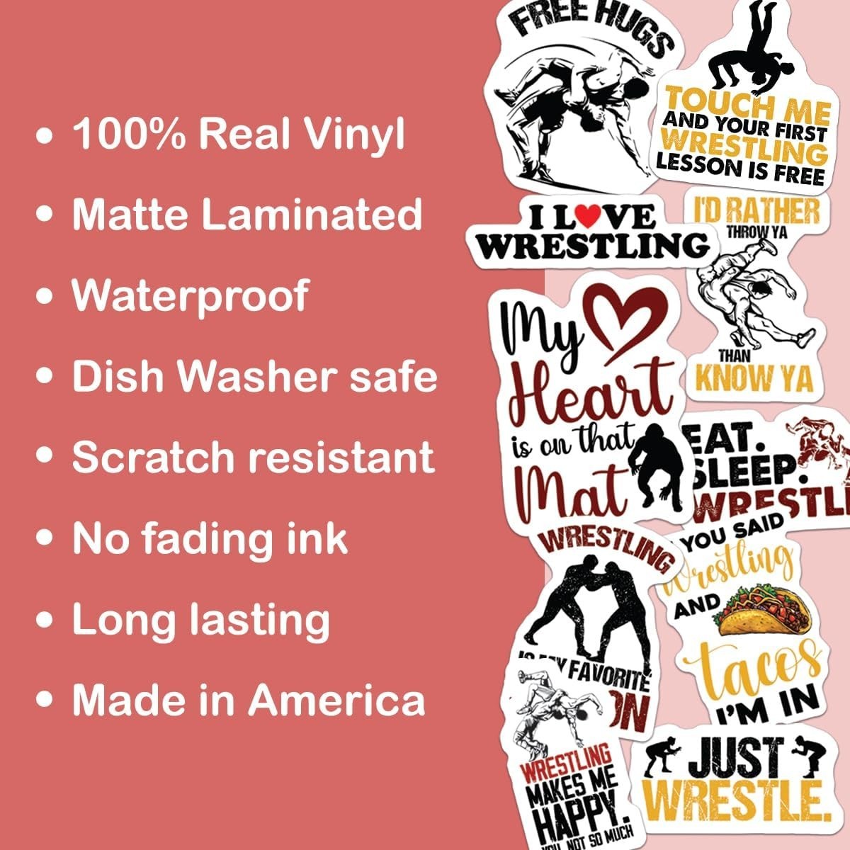 10pcs Wrestling Sticker, Wrestling Skills, Wrestling Legends, Gift For Wrestle