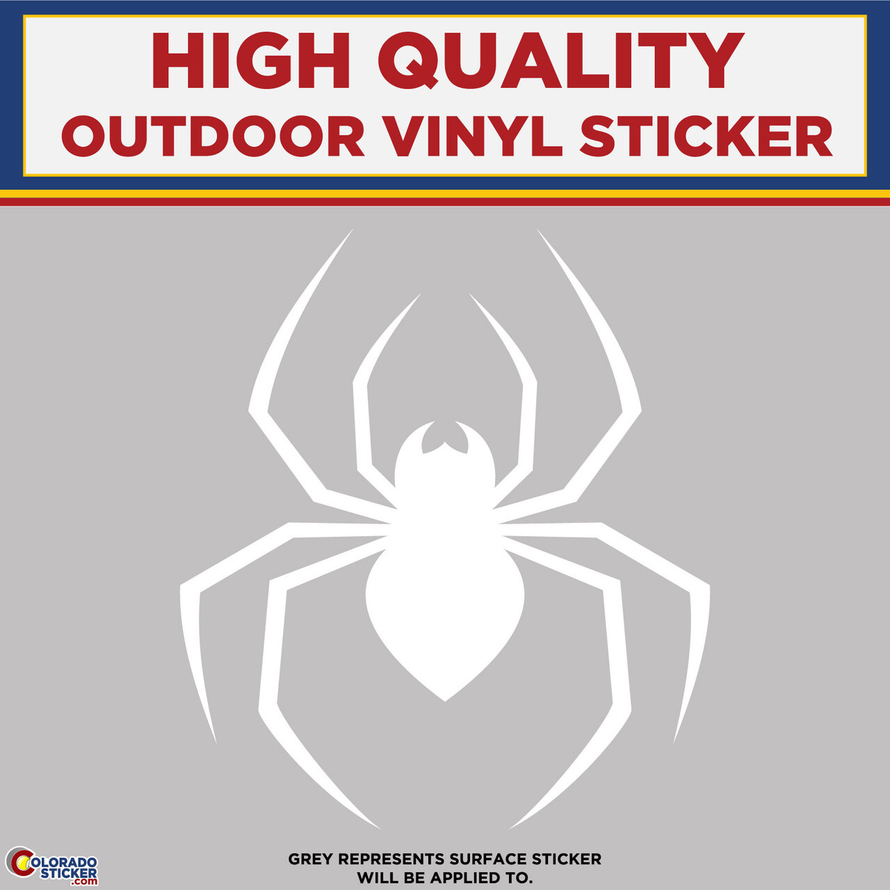 Spider Die Cut, High Quality Vinyl Stickers