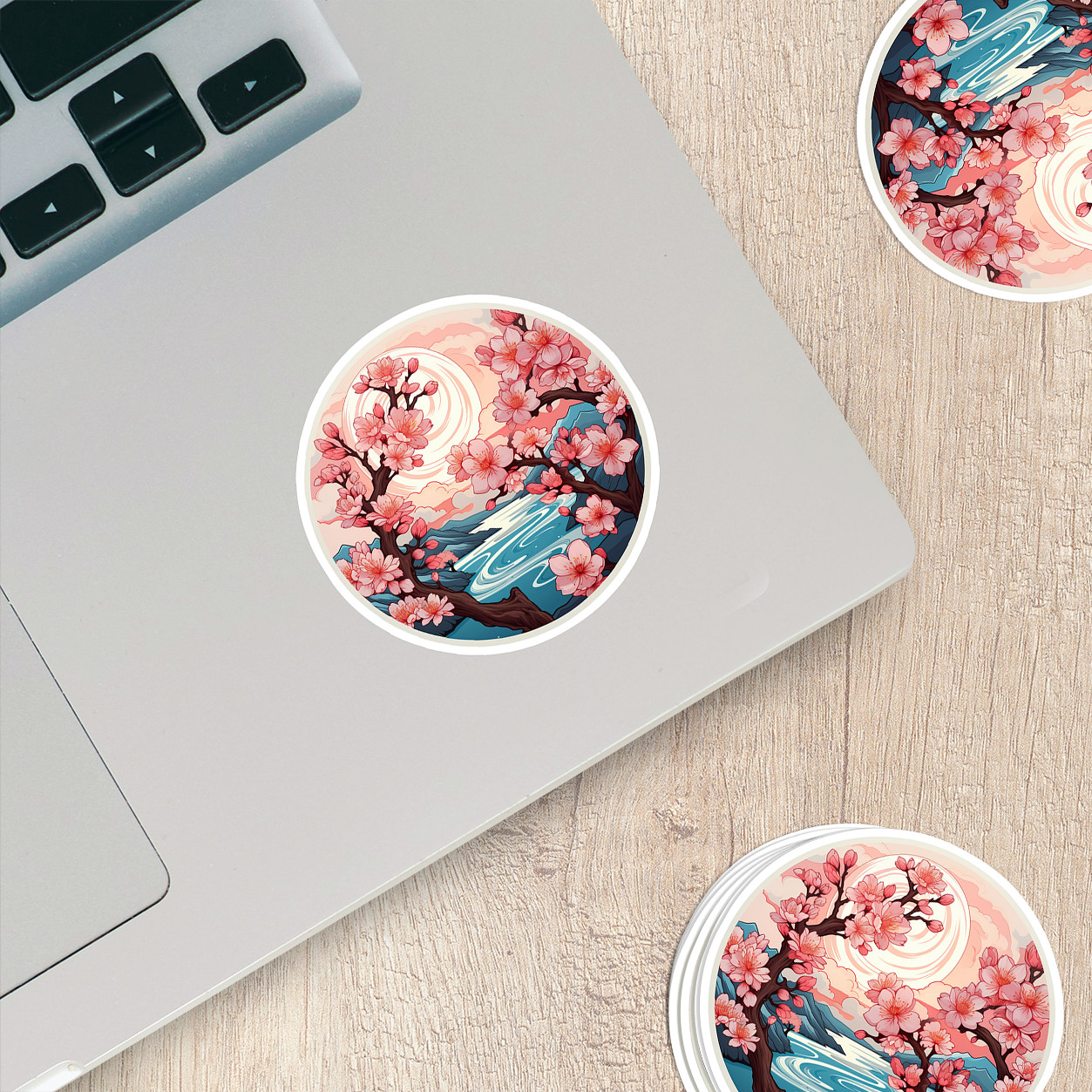 Cherry Blossom Vinyl Sticker – Embrace Nature's Beauty Anywhere You Go!