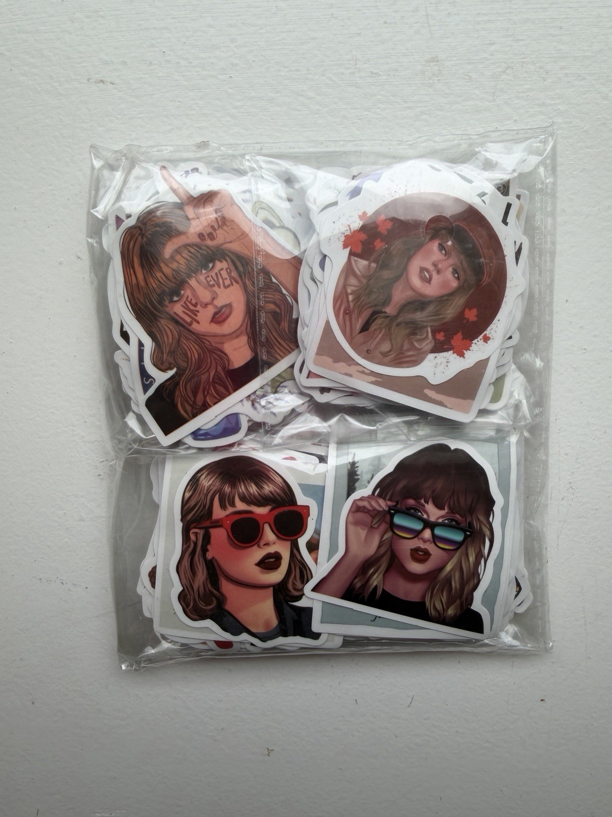 200 Waterproof Vinyl Taylor Swift Sticker Pack for Wall, Water Bottle, Laptop