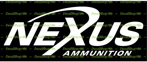 NEXUS Ammunition – Hunting/Shooting – Car/SUV Vinyl Die-Cut Peel N' Stick Decals