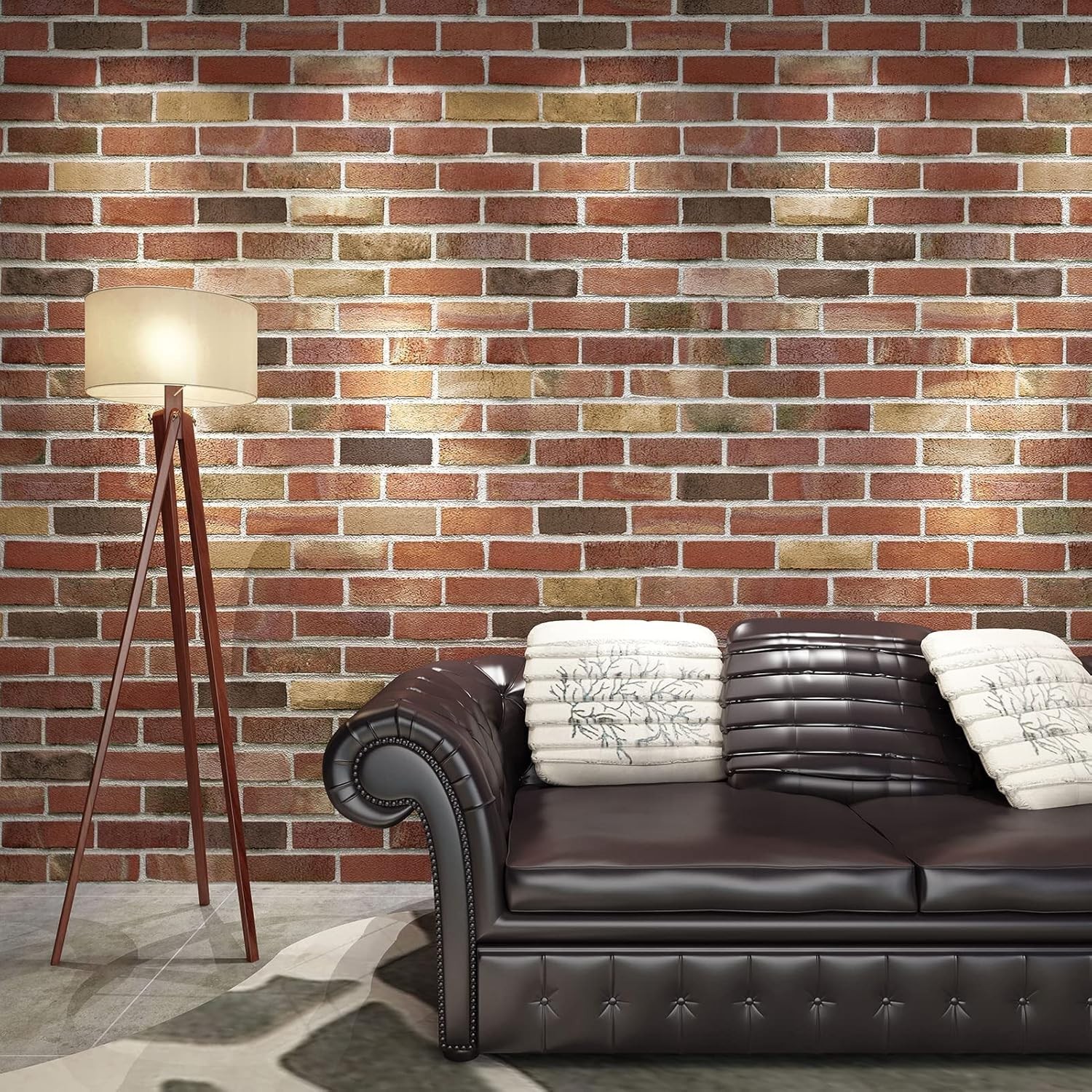 Self Adhesive Waterproof Foam Wallpaper x10