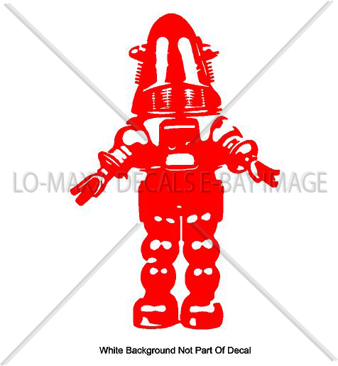 Robby The Robot Sci-Fi Forbidden Planet Sizes & Colors Die Cut Vinyl Decal