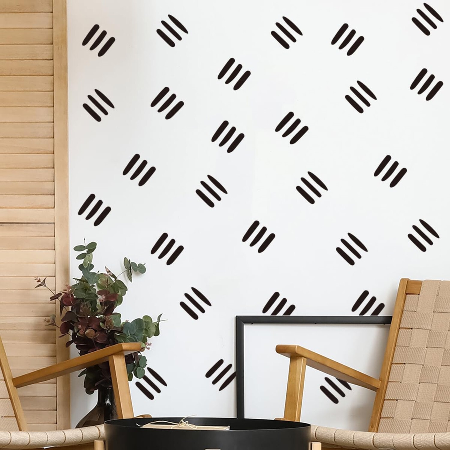 12×36 Inch Three Line Set – Boho Geometrical Shape Themed DIY Boho Wall Decal…