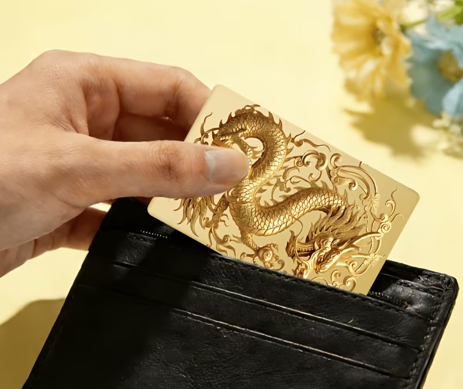 Golden Dragon Credit Card Skin Sticker Free Shipping US Seller