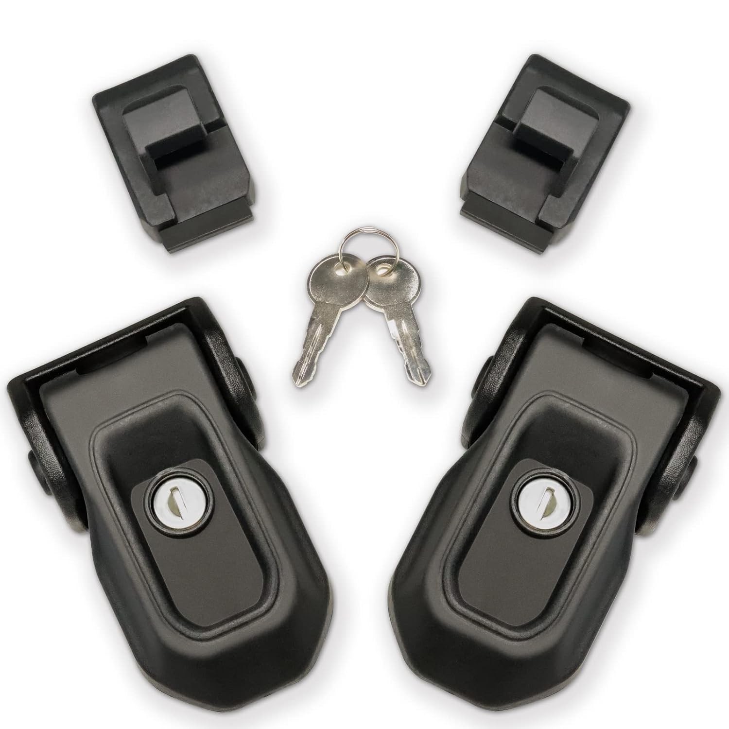 Wrangler Factory Locking Hood Latches with Keys Compatible with Jeep Wrangler JL