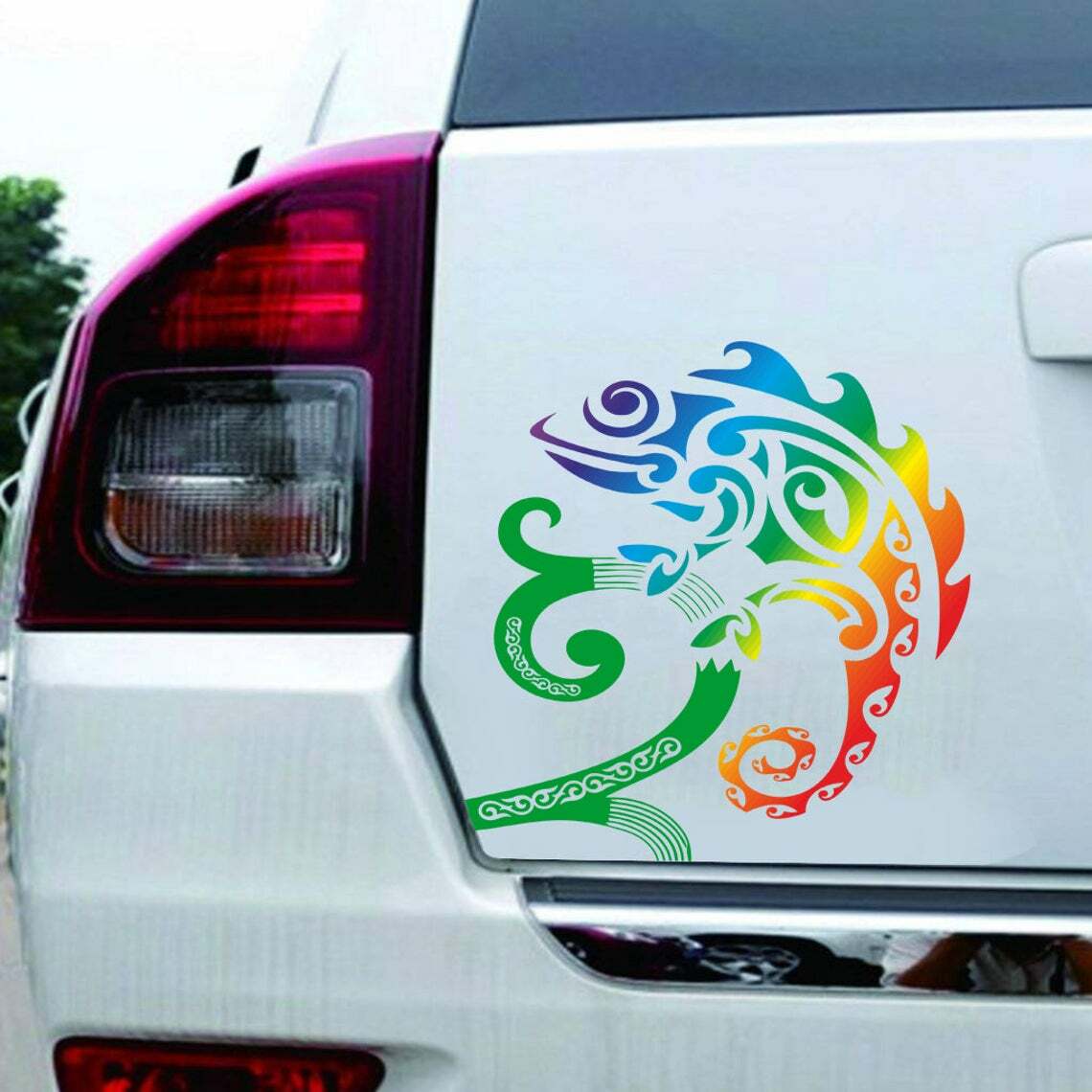 Chameleon Sticker, Vinyl Sticker, Chameleon Wall Decal, Nautical Vinyl Sticker