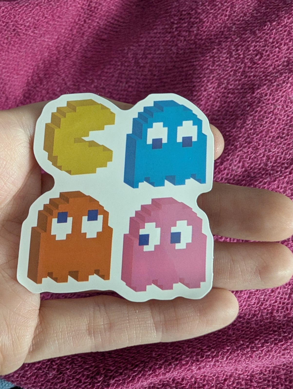 Pac-Man Sticker – Retro Arcade, Video Game, Blinky, Ghost, Pinky, Clyde