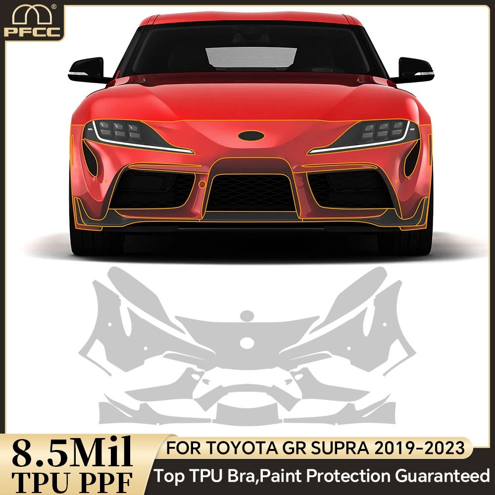 For Toyota GR Supra 2019-2023 Full Car Precut Paint Protection Film Clear PPF