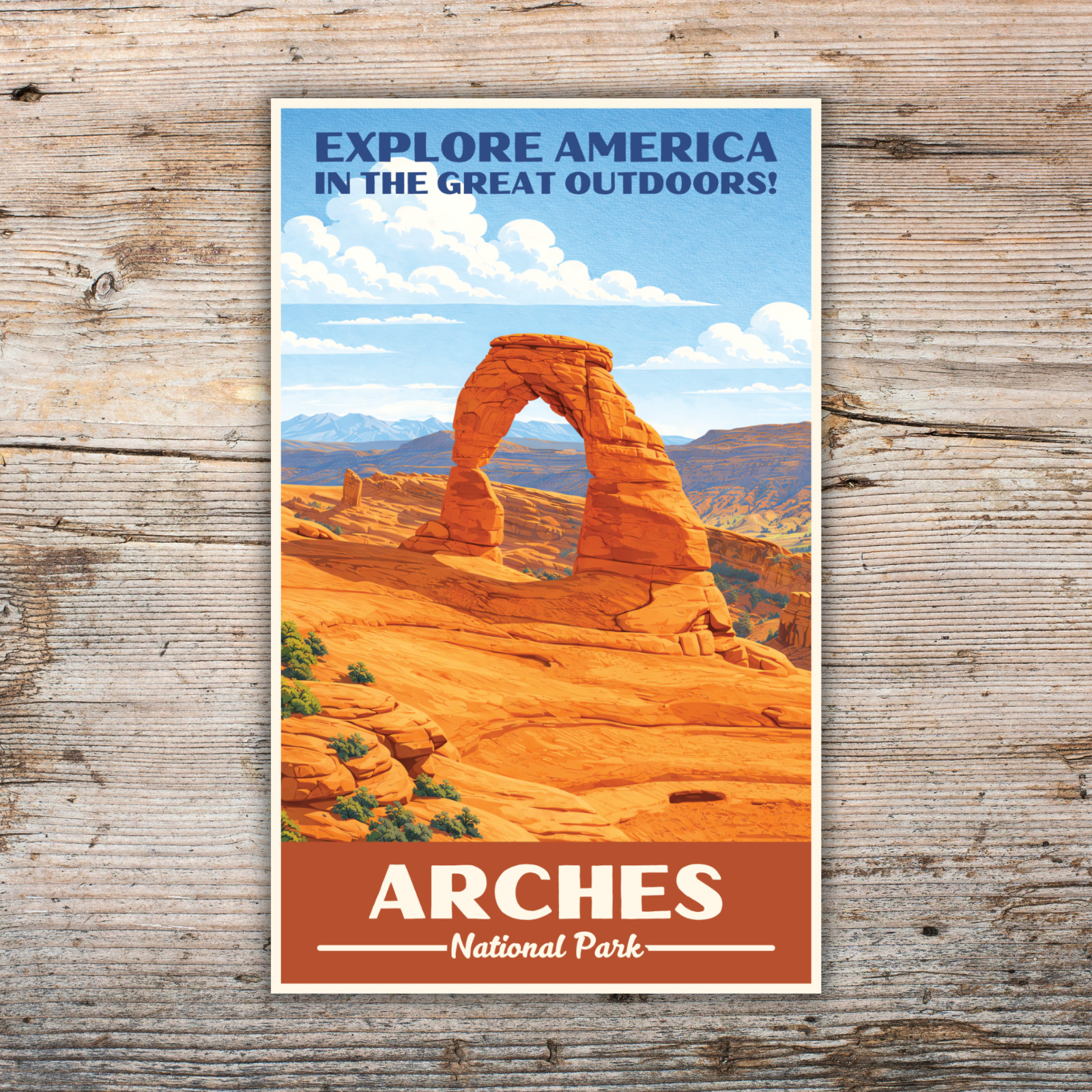 Arches National Park Sticker WPA Vintage Travel Waterproof Decal Utah