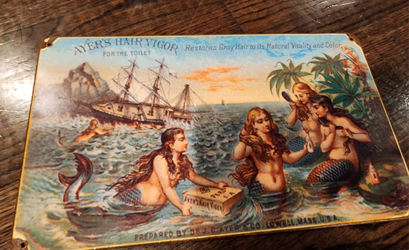 Mermaid Metal Decor Sign