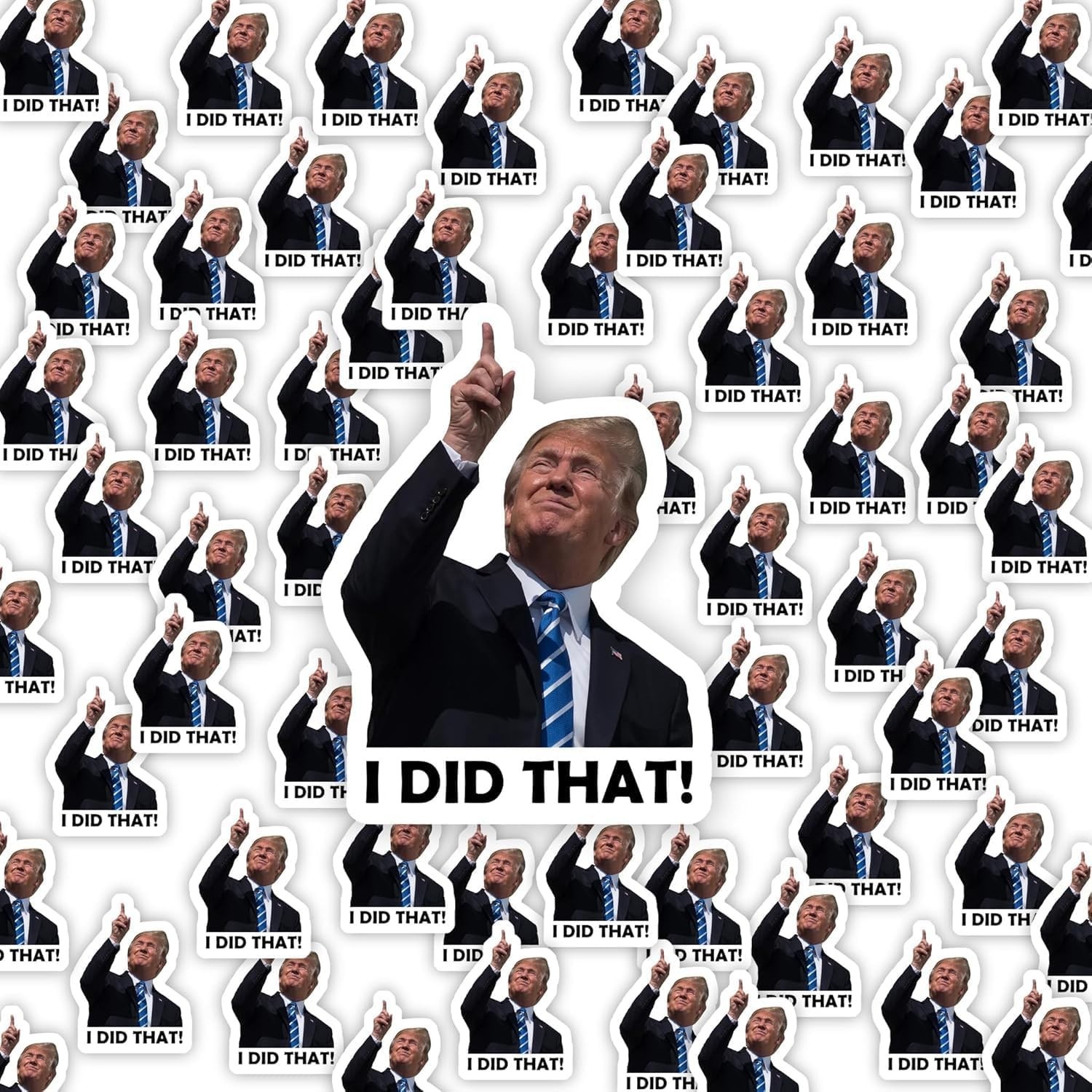 100x Trump I Did That Stickers – Waterproof Vinyl Decal Pack