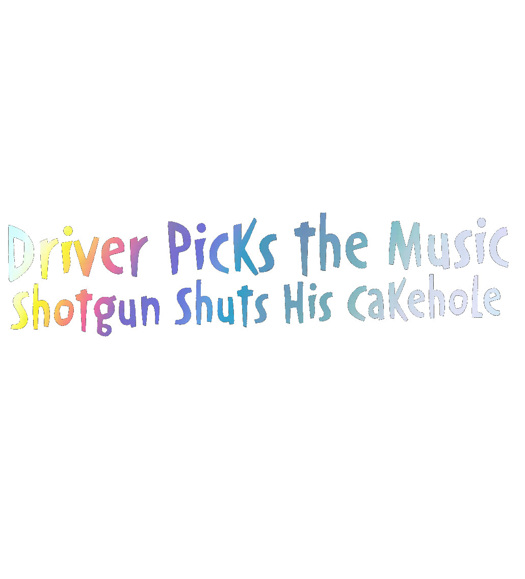 Holographic Vinyl Decal Truck Car Sticker – Supernatural Driver Picks The Music