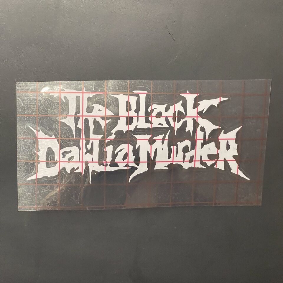 Black Dahlia Murder Car Decal Vinyl Band Logo Glossy Bumper Sticker Heavy Metal