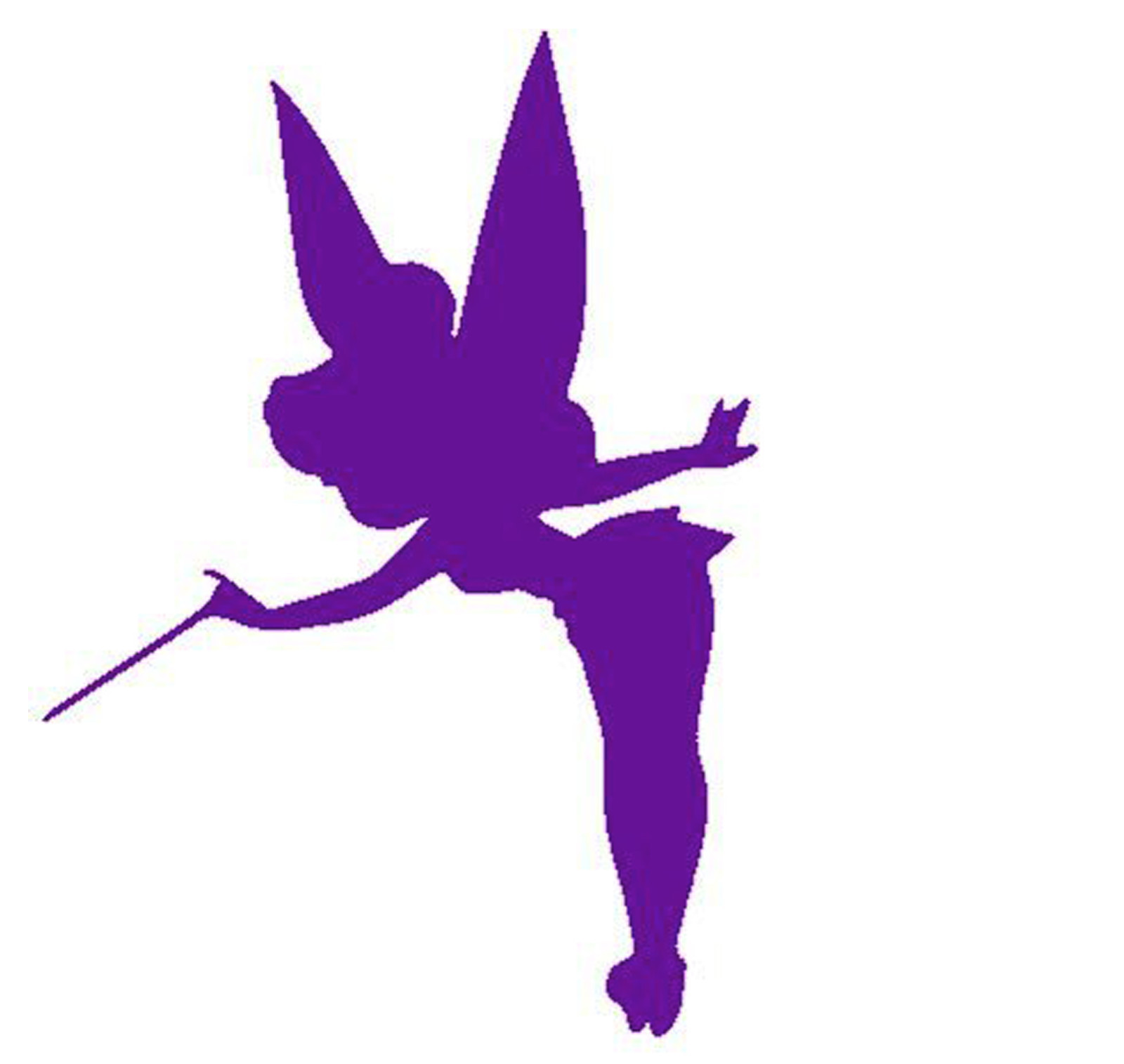 Tinker Bell Fairy Purple 6" Car Truck VINYL Decal Art Wall Sticker USA Kids Fun