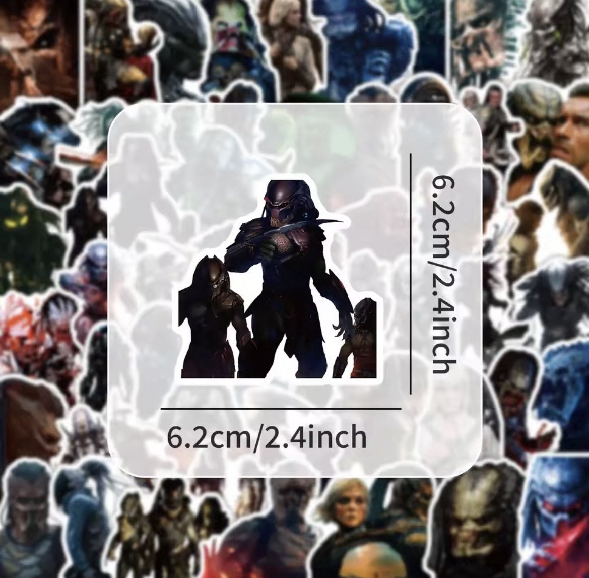 Movie Warrior Style Stickers 50pc Predator Theme Badlands Stickers FREE SHIPPING