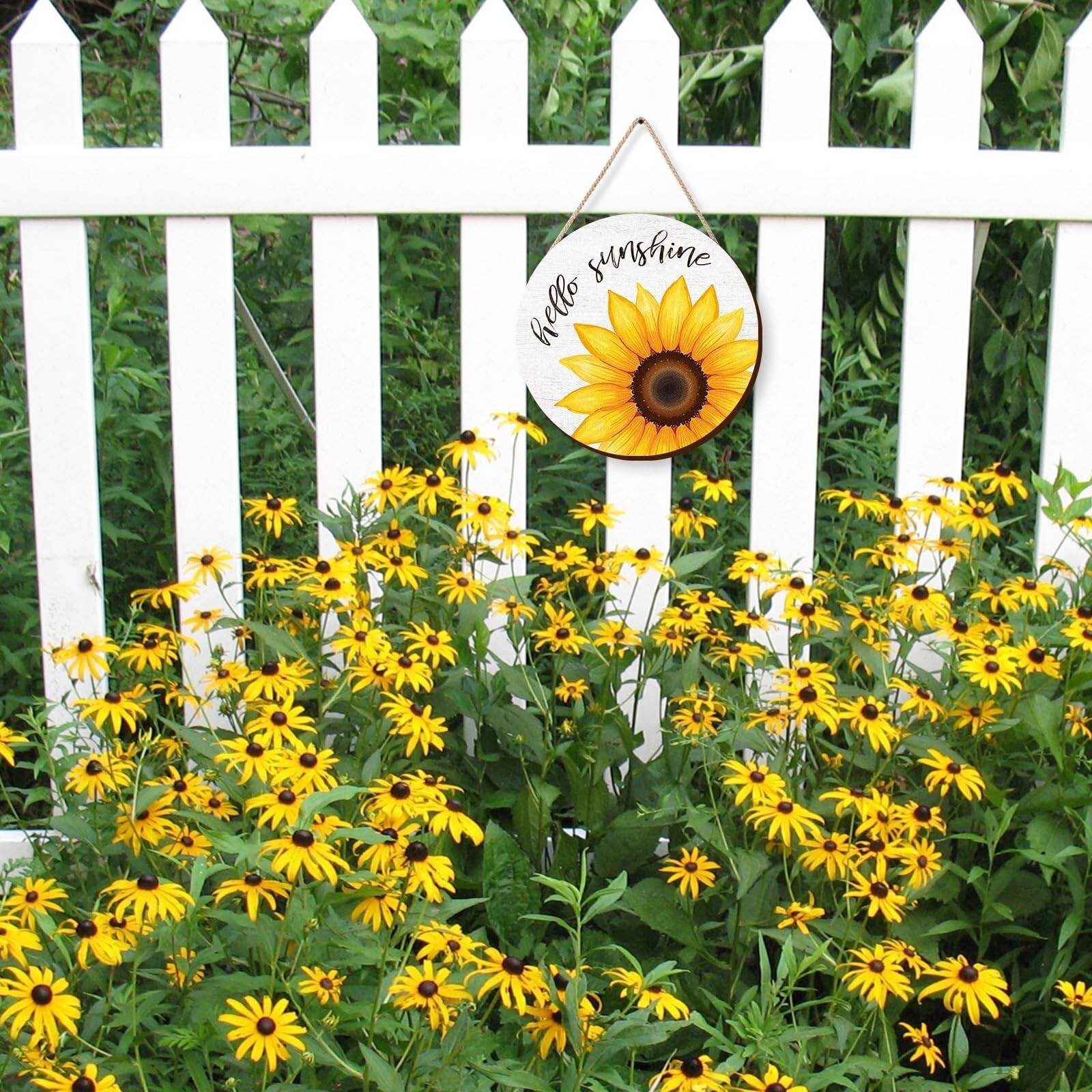 COLOR VALLEY ART Sunflower Wall Decor Wood Sunflower Wall Art Farmhouse Flowe…