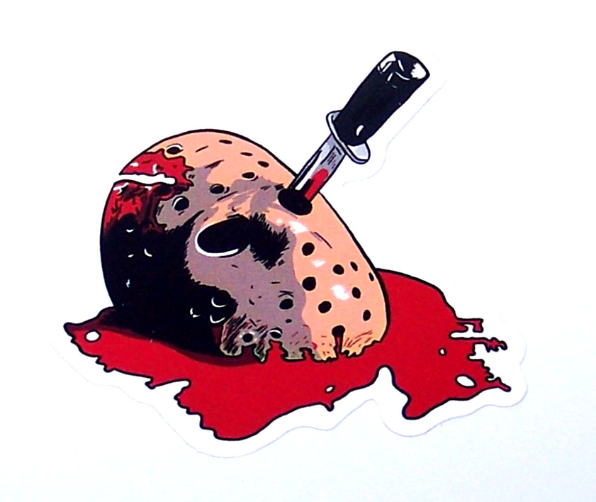 Friday the 13th – Cut Sticker Decal Movie Horror Film JASON VORHEES Crystal Lake